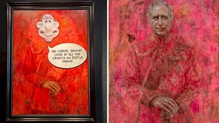 تلطيخ لوحة للملك تشارلز الثالث