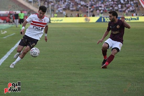 الزمالك يحقق فوزا مثيرا على سيراميكا بثنائية السعيد ونداى فى الدورى.. فيديو