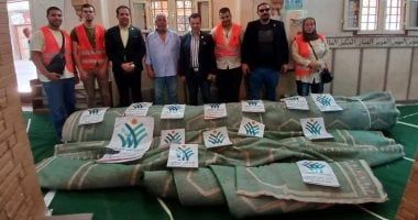 التحالف الوطنى يواصل جهوده فى فرش وإعمار المساجد