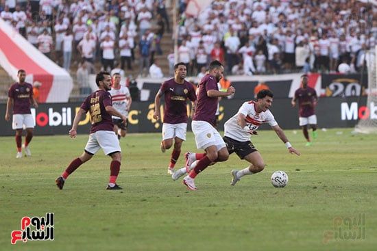 أحمد رمضان بيكهام يسجل هدف التقدم لسيراميكا فى شباك الزمالك