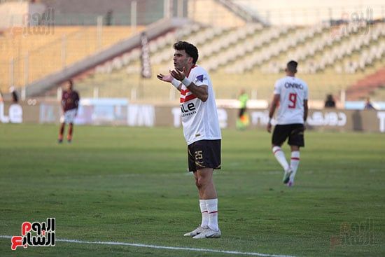 أحمد رمضان بيكهام يسجل هدف التقدم لسيراميكا فى شباك الزمالك