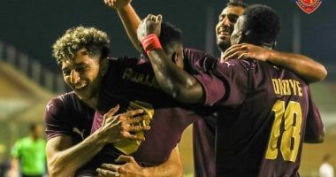 أحمد رمضان بيكهام يسجل هدف التقدم لسيراميكا فى شباك الزمالك