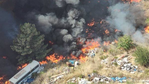 حزب الله يحرق موقعي المطلة والسماقة في تلال كفرشوبا المحتلة بالصواريخ