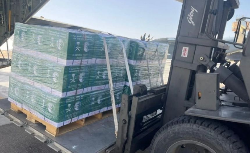 صور.. وصول الطائرة السعودية الـ 54 لإغاثة الفلسطينيين في غزة