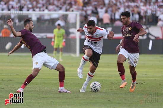 الزمالك يحقق فوزا مثيرا على سيراميكا بثنائية السعيد ونداى فى الدورى.. فيديو