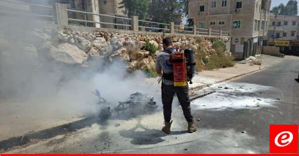 النشرة: سقوط اصابات باستهداف مسيرة اسرائيلية لدراجة نارية بين بنت جبيل وعيترون