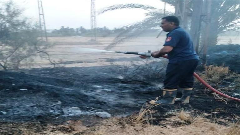 حريق بكابل كهرباء المغذي لمحطة معالجة صرف صحي بلانة في أسوان