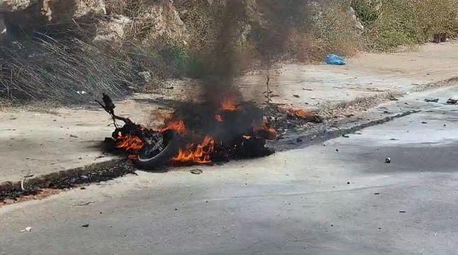 قتيل وجريح في غارة إسرائيلية على دراجة نارية ببنت جبيل جنوبي لبنان