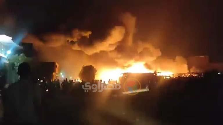 السيطرة على حريق بمستودع أسطوانات بوتاجاز غربي الأقصر