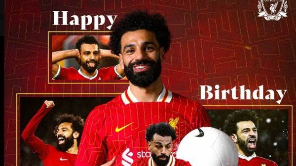 ليفربول يهنئ محمد صلاح بعيد ميلاده الـ32