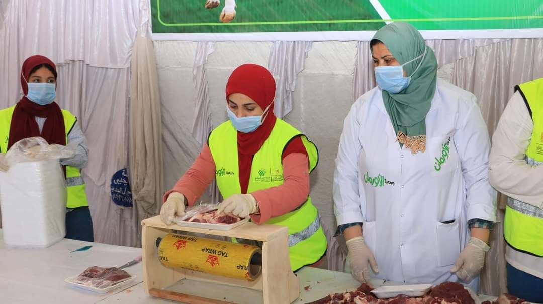 تحت مظلة التحالف الوطنى.. ذبح 20 عجلا فى أول أيام عيد الأضحى بالدقهلية