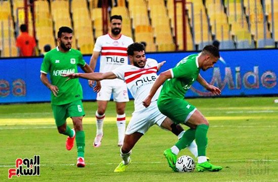 زيزو يهدر ركلة جزاء للزمالك والمصرى يواصل التقدم بهدف