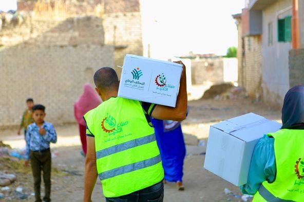 ثاني أيام العيد.. التحالف الوطني يوزع لحومًا ومواد غذائية بالمحافظات