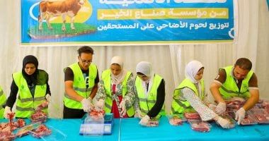 توزيع لحوم الأضاحي على الأسر المستحقة بالمحافظات تحت مظلة التحالف الوطني.. صور