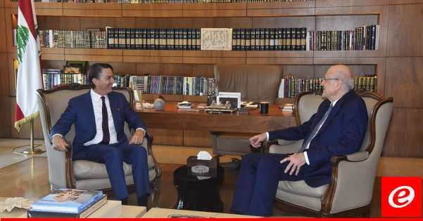 ميقاتي التقى هوكشتاين: لبنان لا يسعى الى التصعيد والمطلوب وقف العدوان الاسرائيلي المستمر