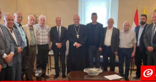 وفد من البلدات الجنوبية الحدودية زار السفارة البابوية في حريصا نقل معاناة الصامدين بالقرى