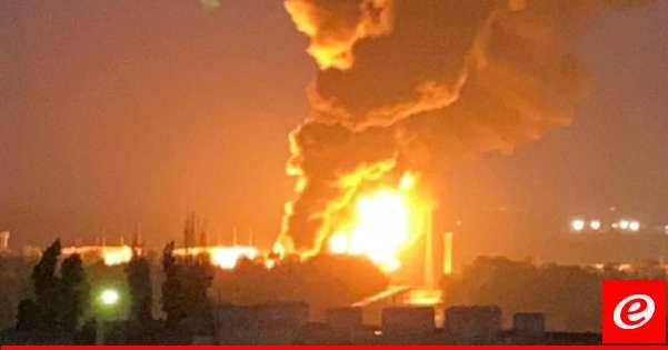 اندلاع حريق في خزان للمنتجات البترولية في روستوف نتيجة هجوم مسيّرات أوكرانية