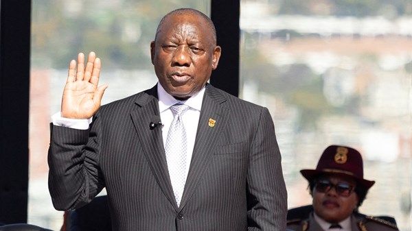 رئيس جنوب أفريقيا يؤدي اليمين الدستورية لولاية ثانية