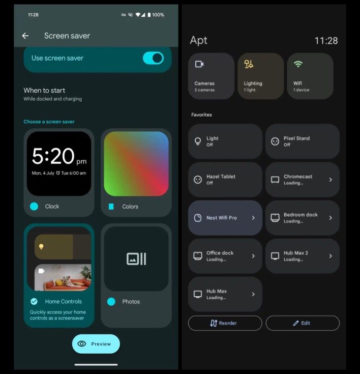 تكنولوجيا: ‏Android 15 Beta 3 يضيف شاشة توقف جديدة لعناصر التحكم الرئيسية لجهاز Pixel Tablet