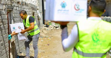 التحالف الوطنى للعمل الأهلى يواصل توزيع لحوم الأضاحى بقرى البحيرة