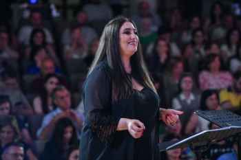 حفلة للغناء العربي في جامعة الروح القدس - الكسليك بقيادة غادة شبير