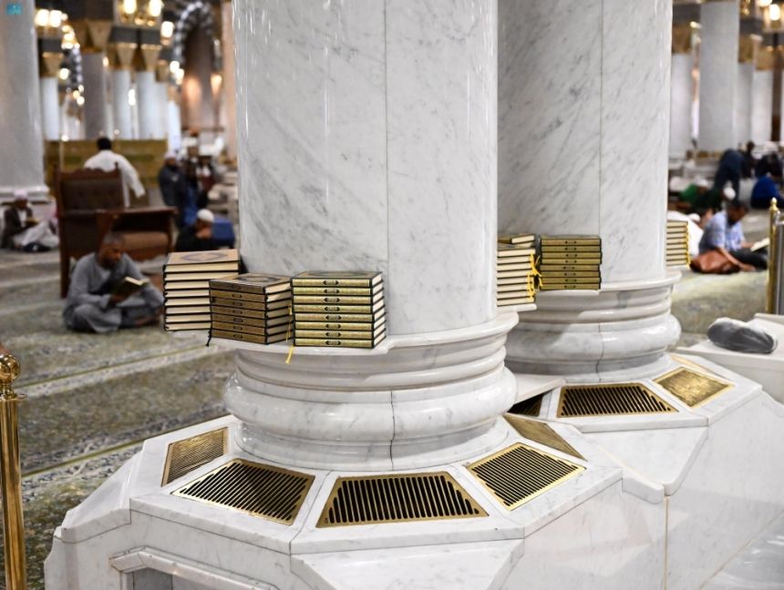 خدمات نوعية لوقاية الحجاج من الحرارة في المسجد النبوي