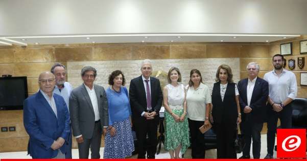 خطار استقبل وفداً من نادي روتاري بيروت بعد تأهيل القسم المخصص لشعبة الخدمة والعمليات في عين الرمانة