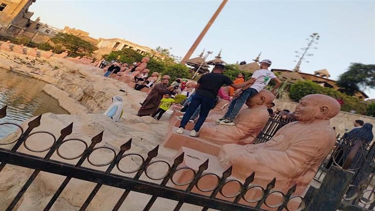 صور ترصد استمرار اقبال المواطنين على الحديقة اليابانية في رابع أيام عيد الأضحى 2024