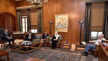 بري التقى بهية الحريري وعرض مع درغام والخازن الاوضاع العامة