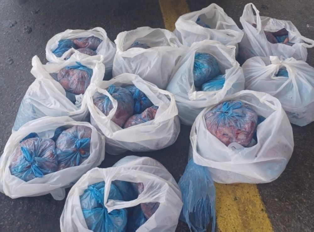 إحباط  تهريب 1243 ذبيحة من لحوم الأضاحي الفاسدة إلى جدة