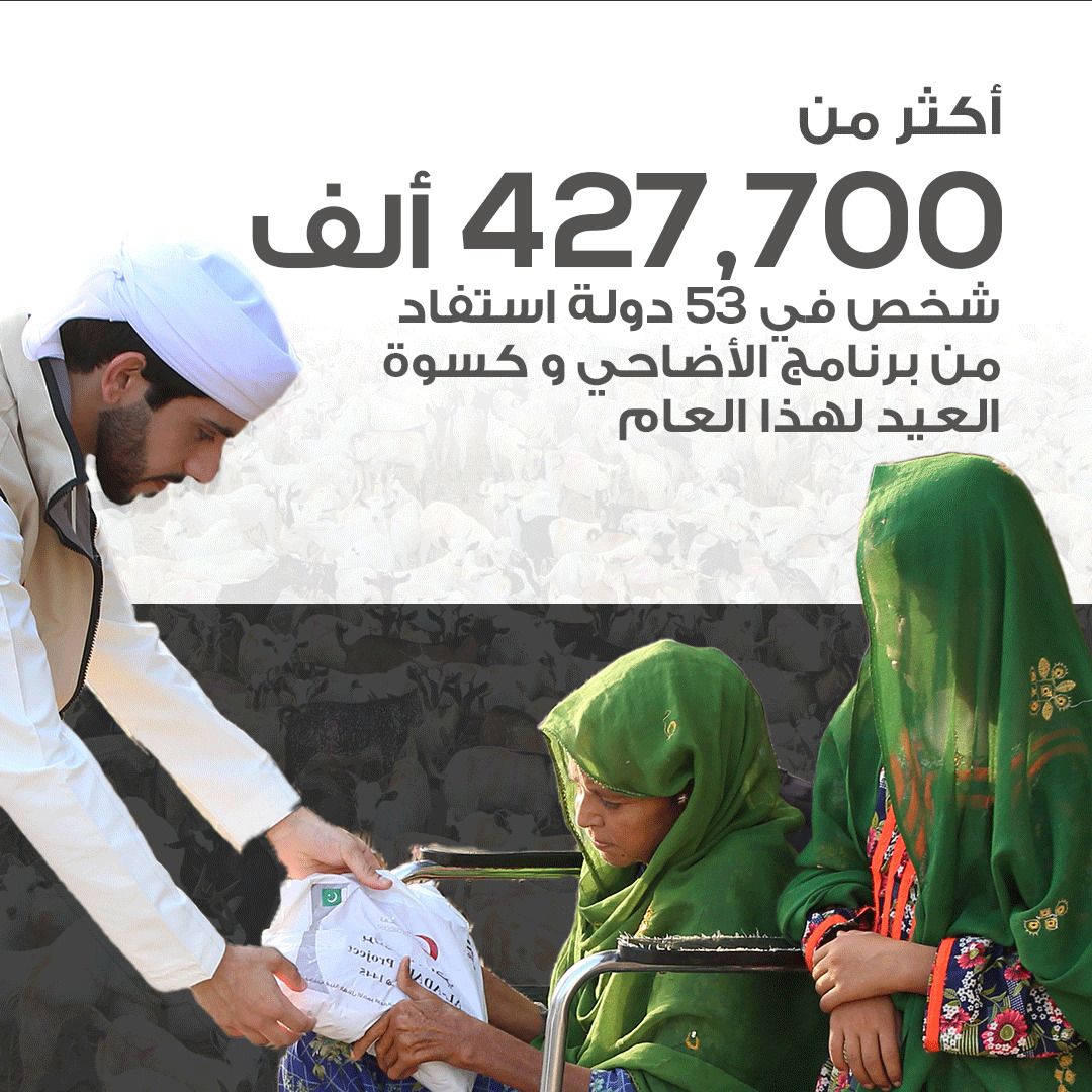 الخليج اليوم .. هيئة الهلال الأحمر تنفذ مشروع الأضاحي داخل الإمارات وفي 53 دولة حول العالم