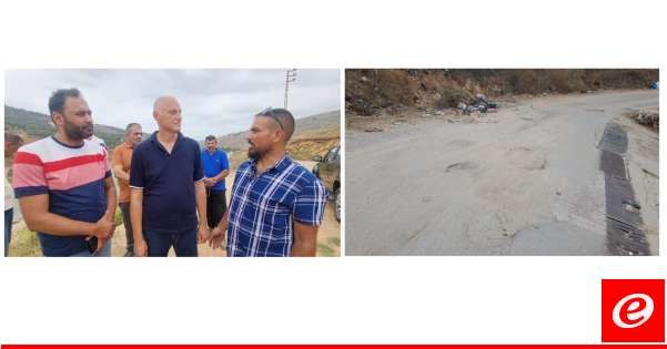 المدير الإقليمي لوزارة الأشغال تفقد أوضاع طرق بلدات عكارية بتوجيه من حمية
