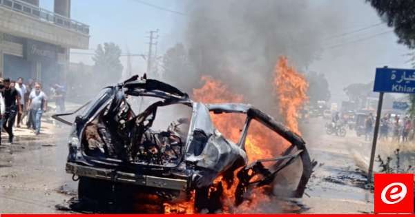 "النشرة": شهيدان جراء الغارة الاسرائيلية التي استهدفت سيارة في البقاع الغربي