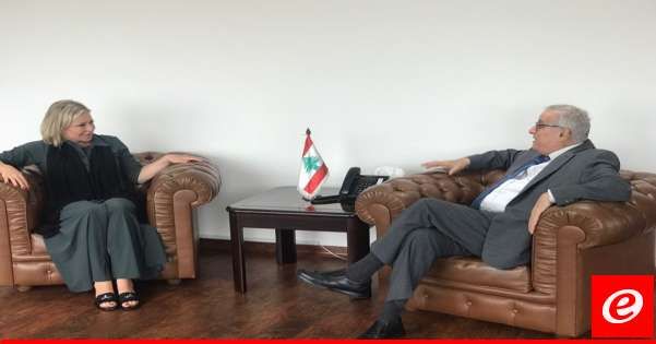 بو حبيب التقى كلا من السفير الفرنسي والمنسقة الخاصة للأمم المتحدة في لبنان