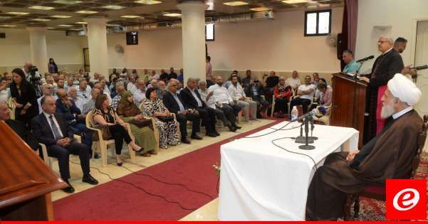 الشيخ الخطيب بمحاضرة في كنيسة جدرا: التمايز الديني لا يوجب التمايز في الحقوق والواجبات