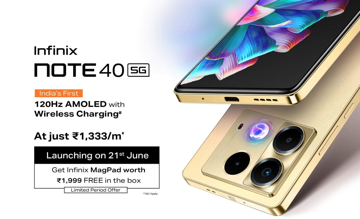 إطلاق هاتف Infinix Note 40 5G مع الشحن اللاسلكي MagCharge ومواصفات مذهلة أخرى