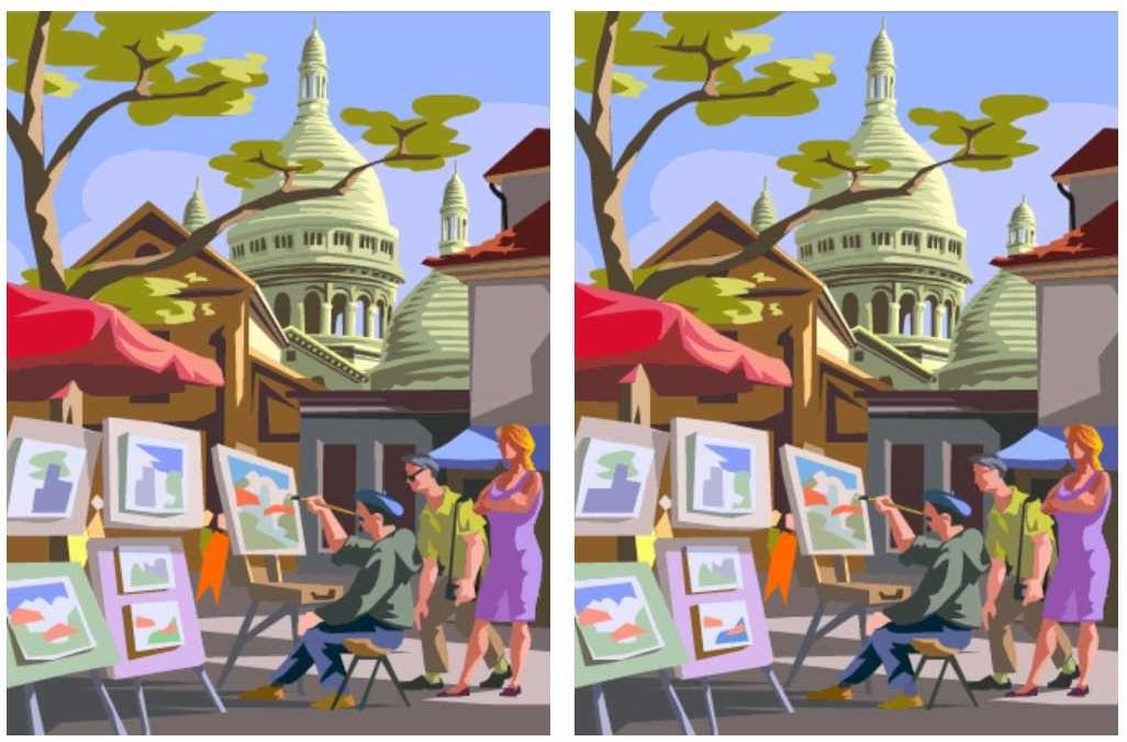 هل يمكنك اكتشاف 10 اختلافات بين الصورتين خلال 30 ثانية؟