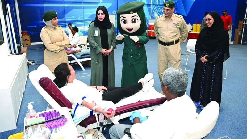 الامارات | شرطة دبي تنظم حملة تبرع بالدم