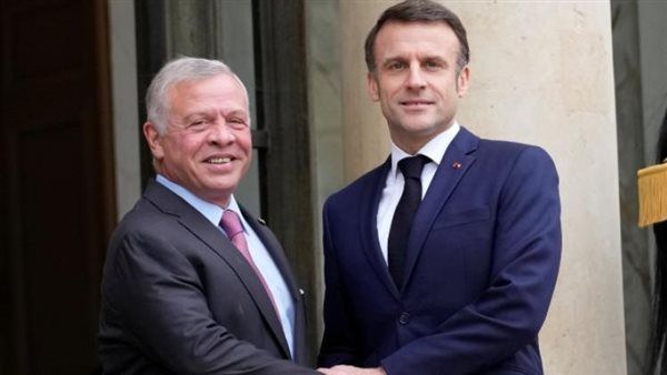 تفاصيل لقاء ملك الأردن مع الرئيس الفرنسي ومطالب وقف الحرب على غزة