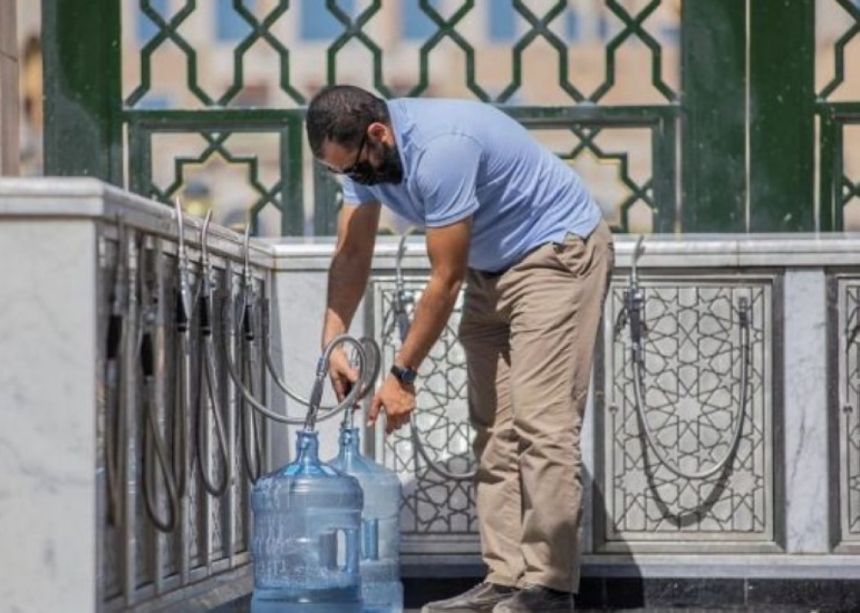 مساحته 330م.. أرقام عن مشروع "سبيل سقيا زمزم" بالمسجد النبوي