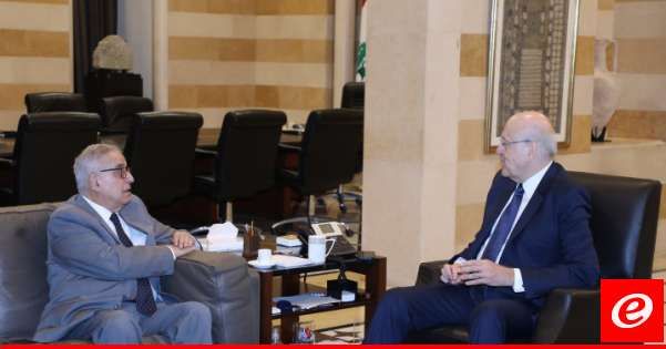 ميقاتي بحث مع بوحبيب في نتائج الاتصالات التي قاما بها مع رئيس جمهورية قبرص والتقى الابيض واستقبل زوارا