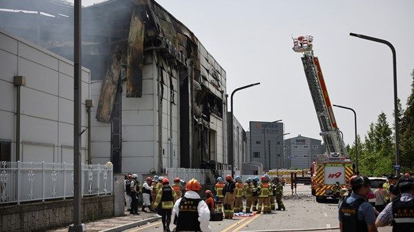 22 قتيلا جراء حريق مصنع في كوريا الجنوبية