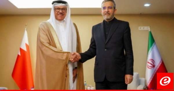 اتفاق إيراني بحريني على إنشاء الآليات اللازمة لبدء محادثات استئناف العلاقات السياسية