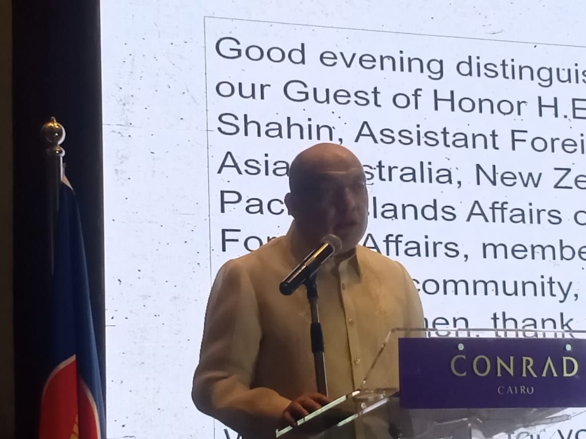 سفير الفلبين بالقاهرة: لدينا علاقات دبلوماسية وسياسية استثنائية مع مصر