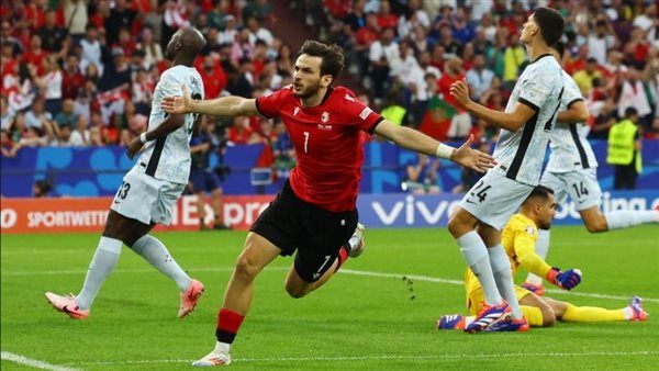 جورجيا تتقدم على البرتغال بهدف مبكر