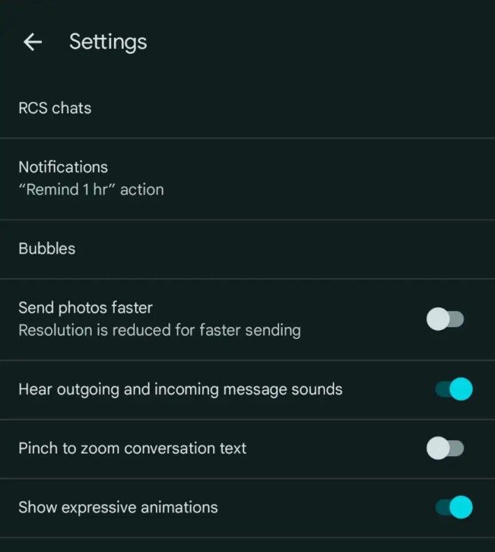 تكنولوجيا: إعداد رسائل جوجل الجديد يتيح لك إيقاف تشغيل الرسوم المتحركة التعبيرية