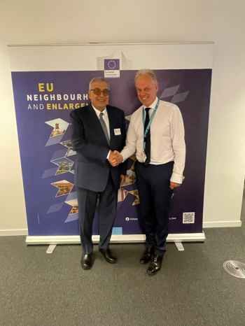 بوحبيب بحث مع مسؤولين بالاتحاد الأوروبي بالمبادرات الدبلوماسية لخفض التصعيد وتجنب حرب واسعة