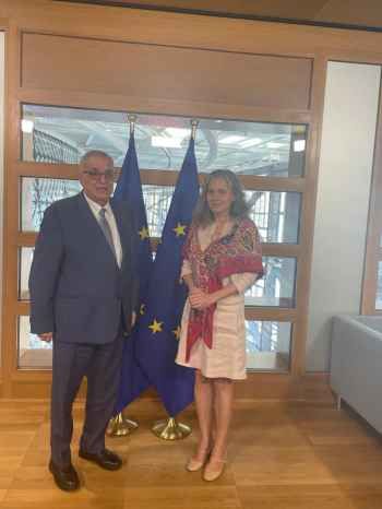 بوحبيب بحث مع مسؤولين بالاتحاد الأوروبي بالمبادرات الدبلوماسية لخفض التصعيد وتجنب حرب واسعة