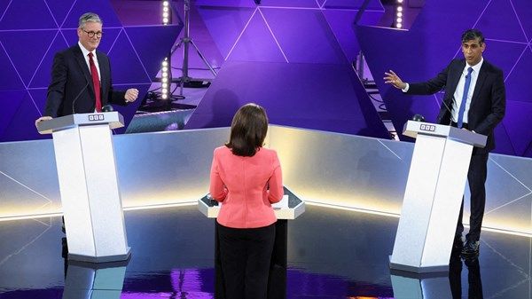 بريطانيا.. سوناك وزعيم المعارضة يتواجهان في مناظرة