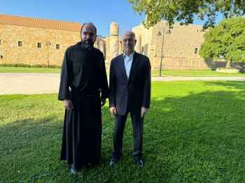 أشرف ريفي زار دير القلعة لتقديم التهاني بمناسبة عيد مار يوحنا المعمدان شفيع الدير